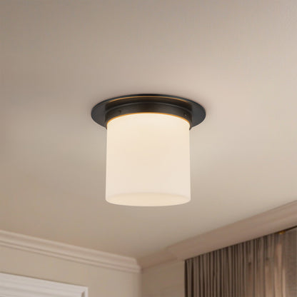Mineral 11" Black Flush Mount