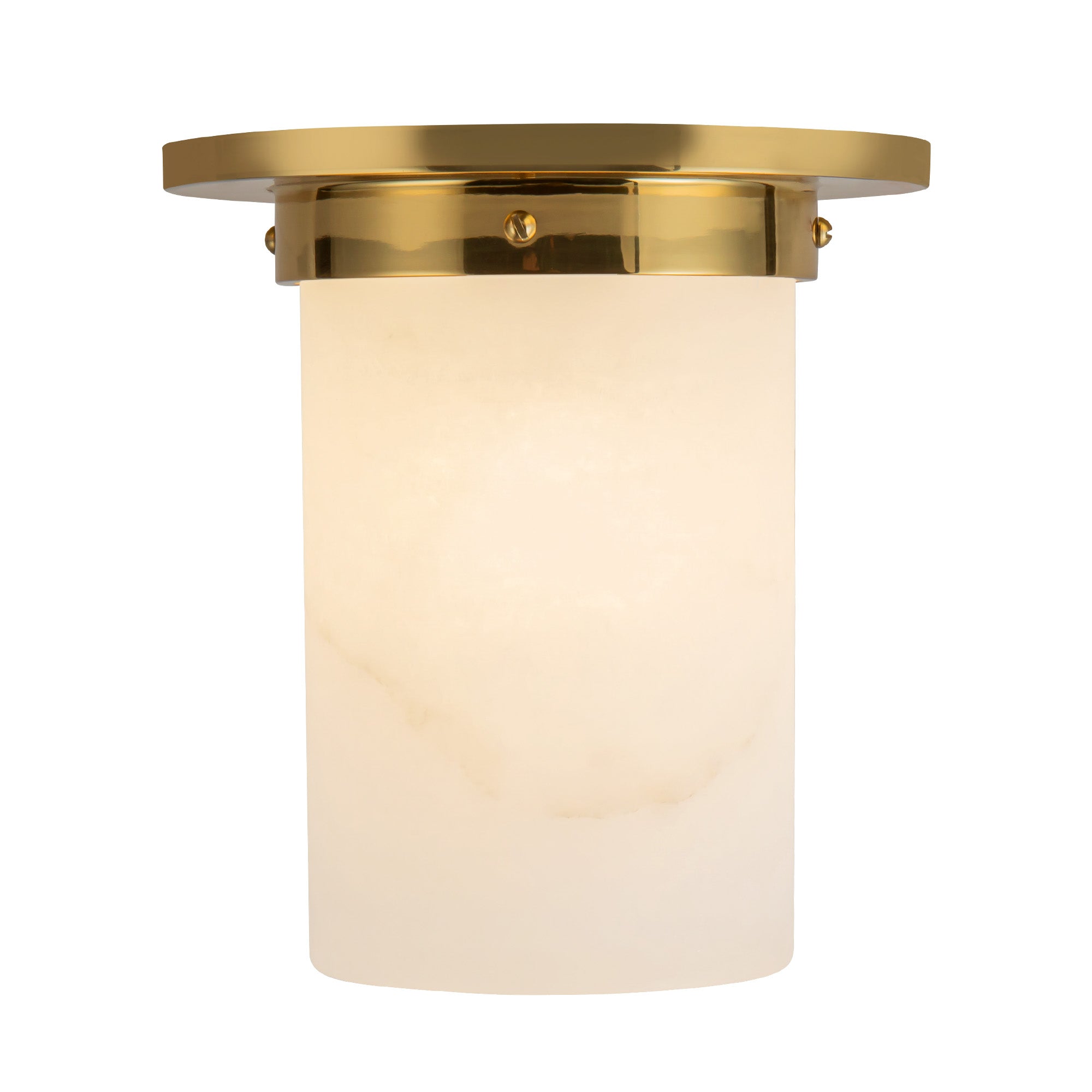 Mineral 8" Brass Flush Mount