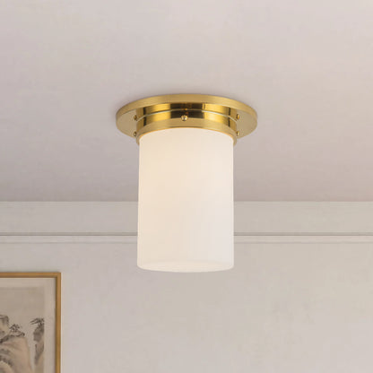 Mineral 8" Brass Flush Mount