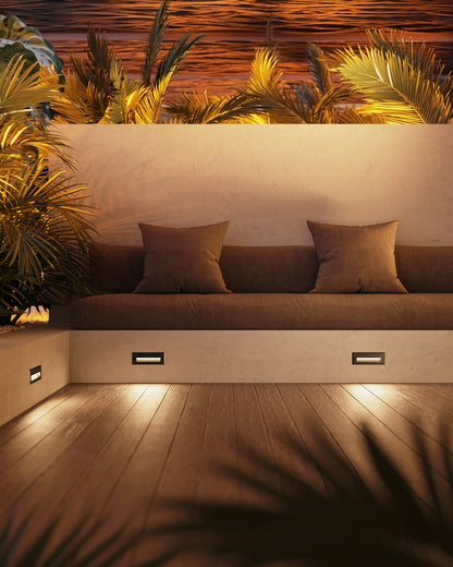 Newport 10" LED Exterior Wall/Step Lights