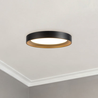 Nix 9" Black dimmable LED Flush Mount