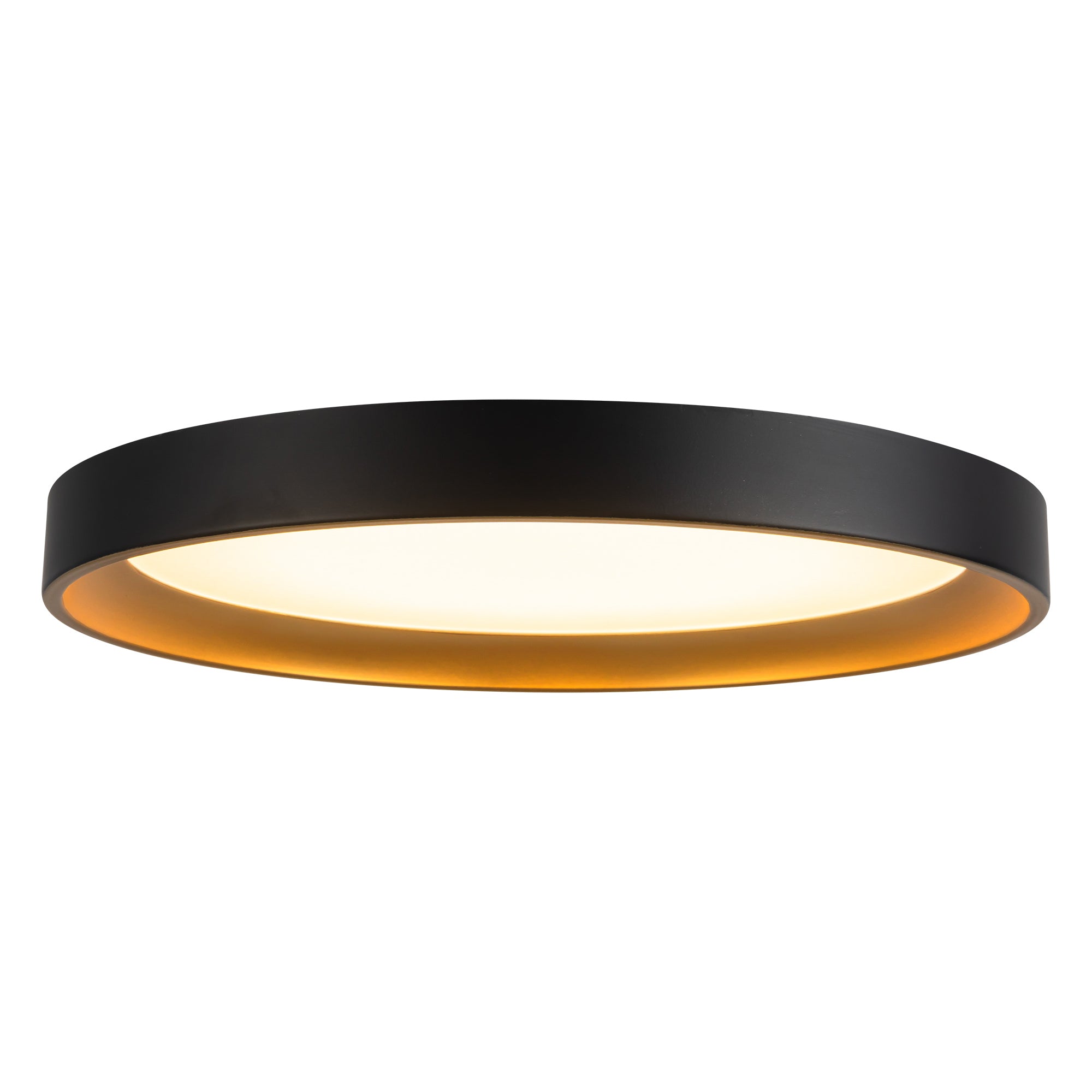 Nix 12" Black dimmable LED Flush Mount
