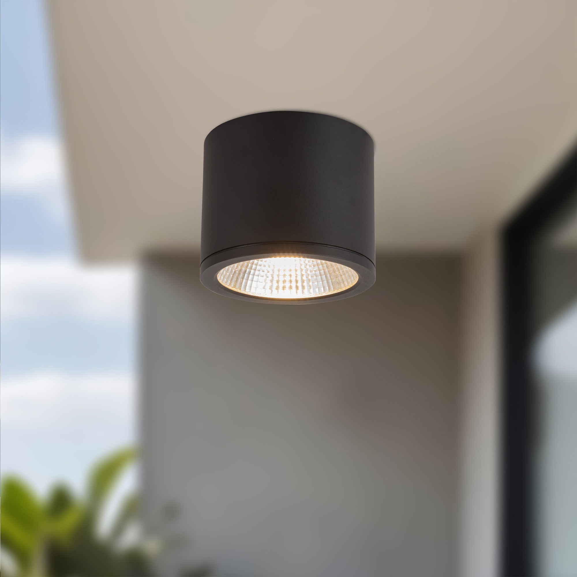Nordic 4" (5" Dia.) LED Exterior Ceiling