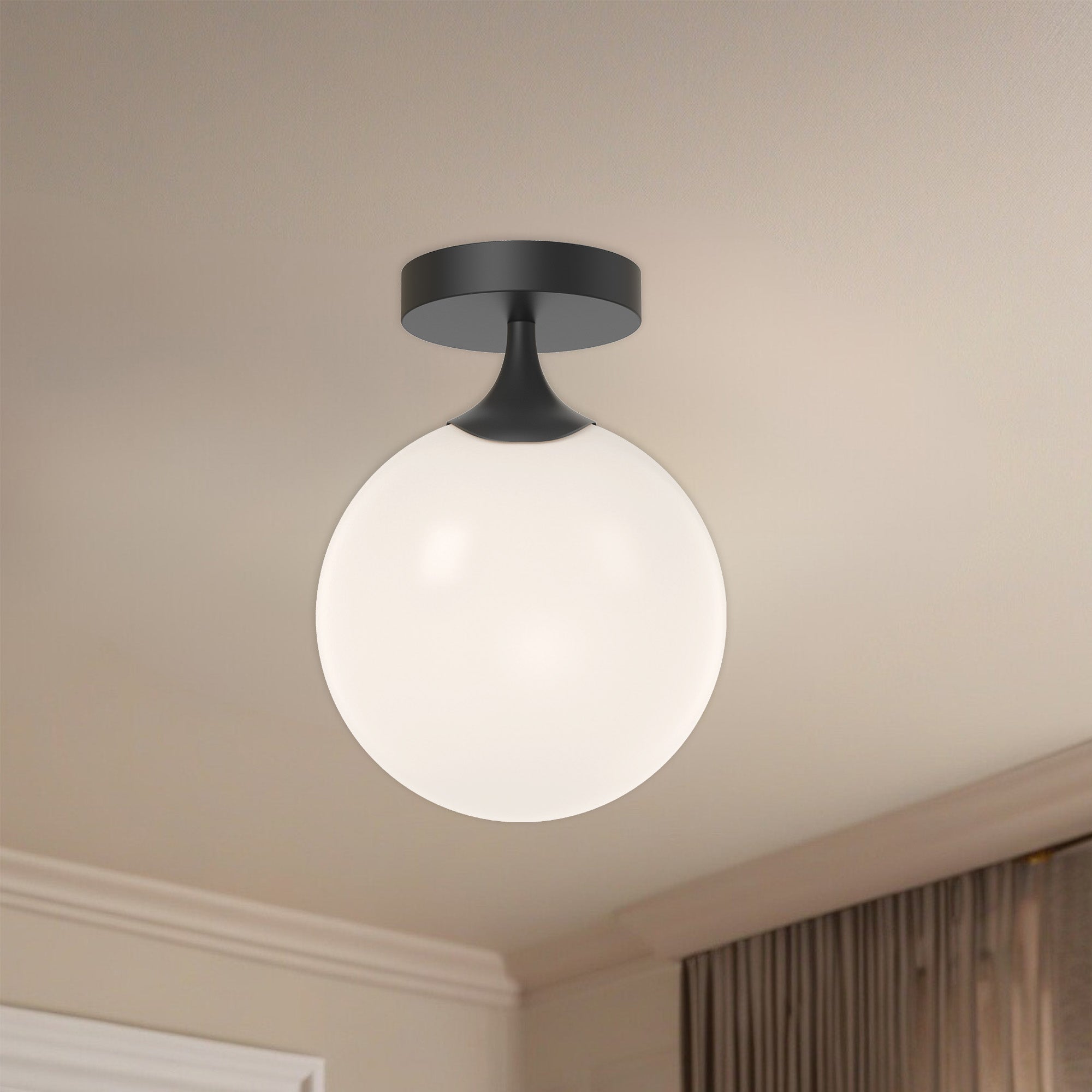 Nouveau 8" 1 Light Flush Mount