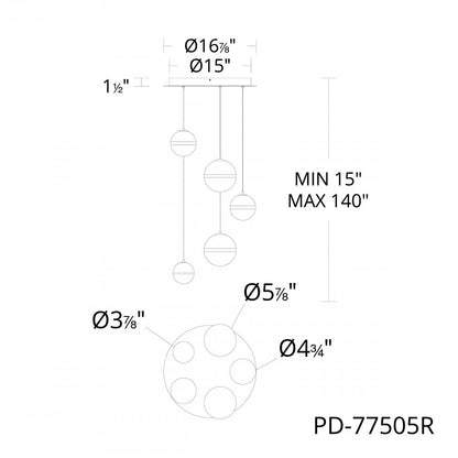 Cyllindra Chandelier Light