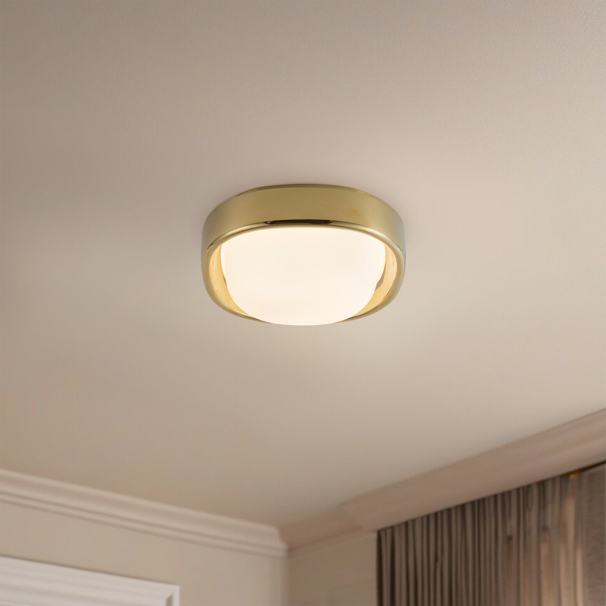Pebble 8" dimmable LED Flush Mount