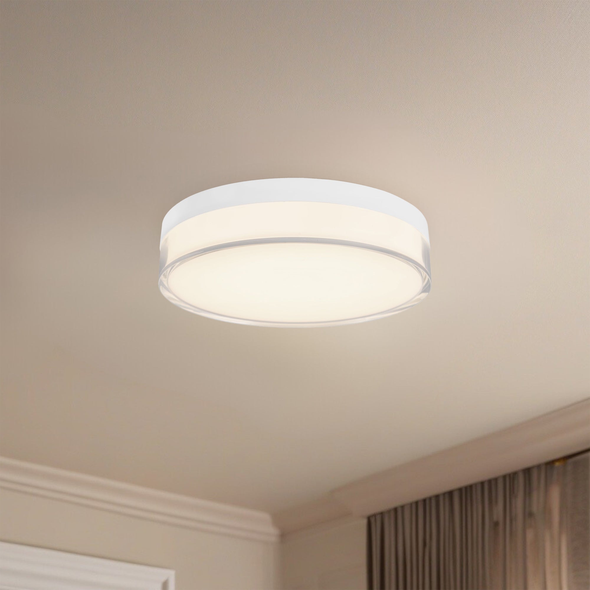 Quara 7" dimmable LED Flush Mount