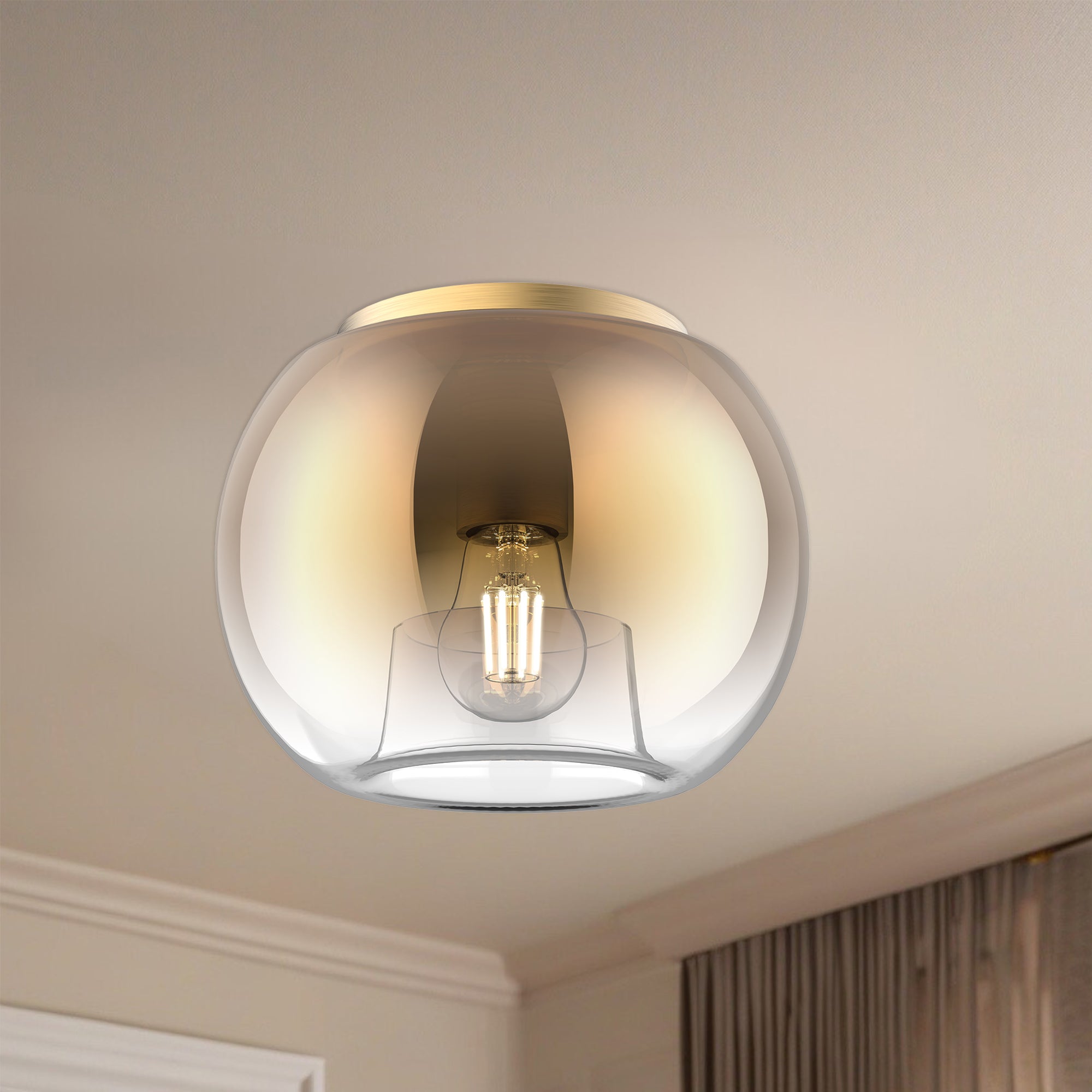 Samar 8" 1 Light Flush Mount