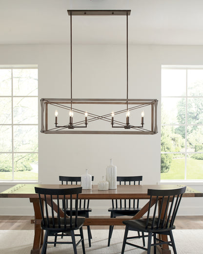 Thornwood Eight Light Island Pendant