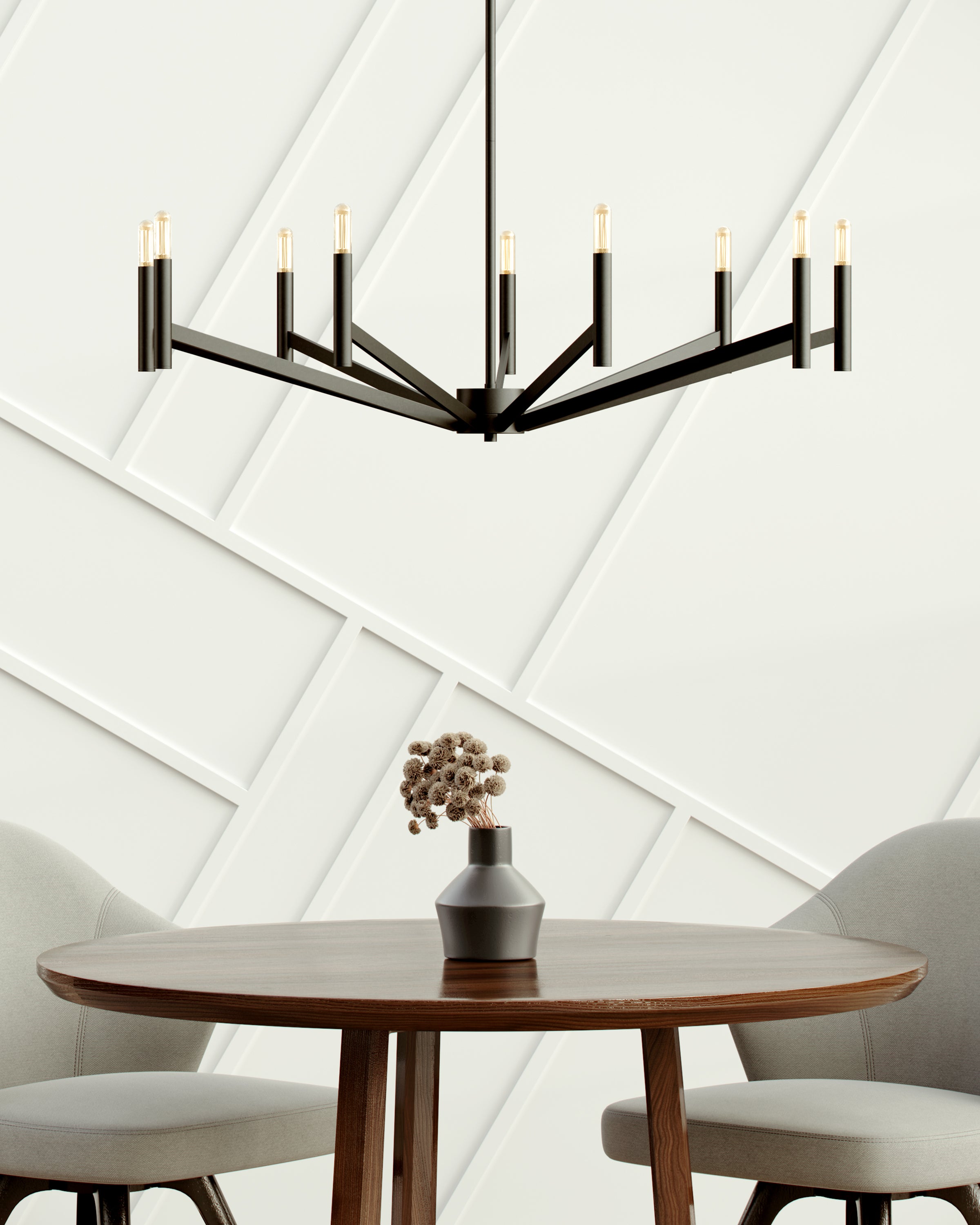 Vector Nine Light Chandelier