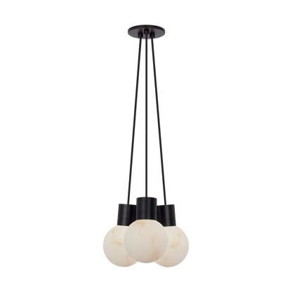 Mina Alabaster 3-Light Small Chandelier