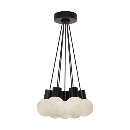 Mina Alabaster 7-Light Small Chandelier