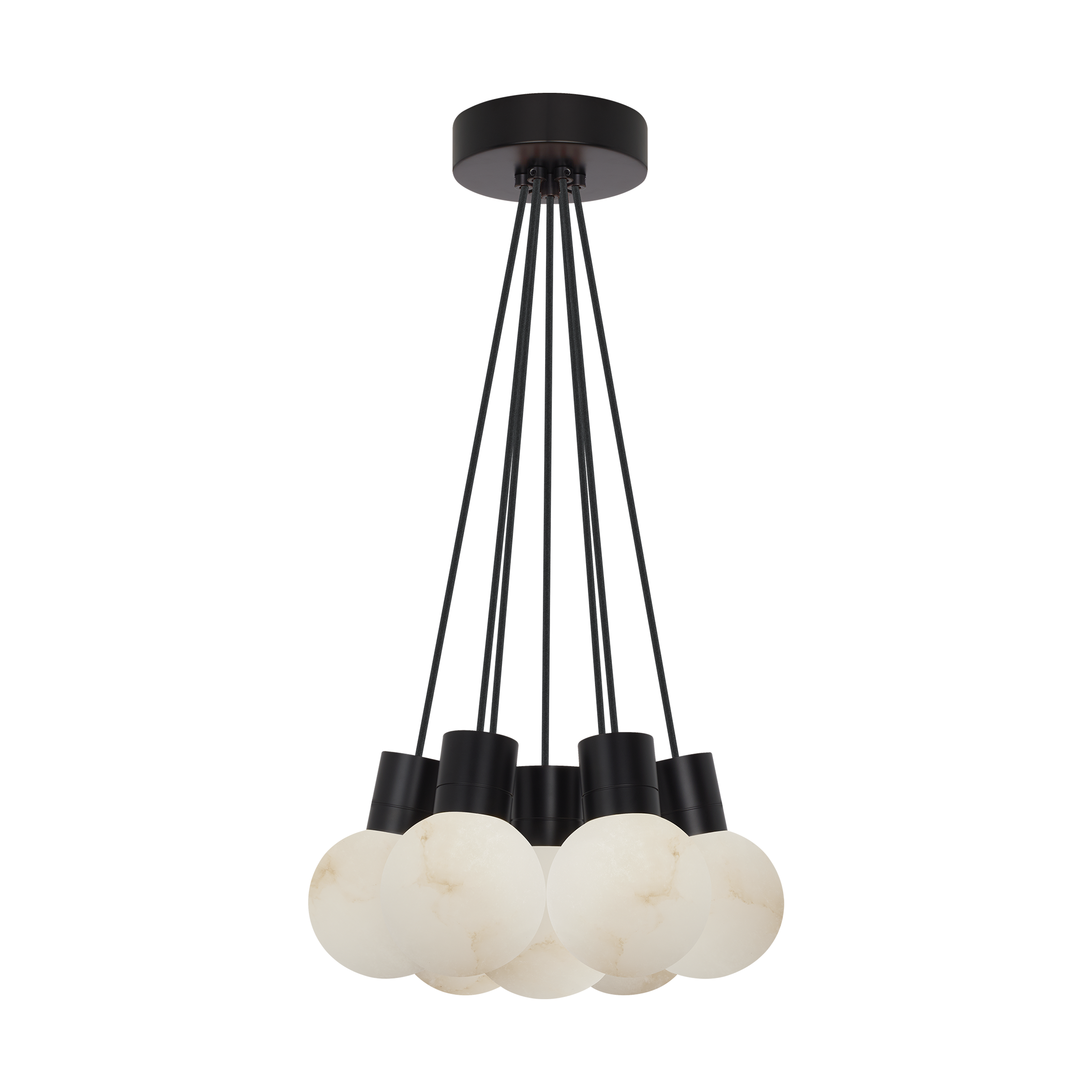 Mina Alabaster 7-Light Small Chandelier