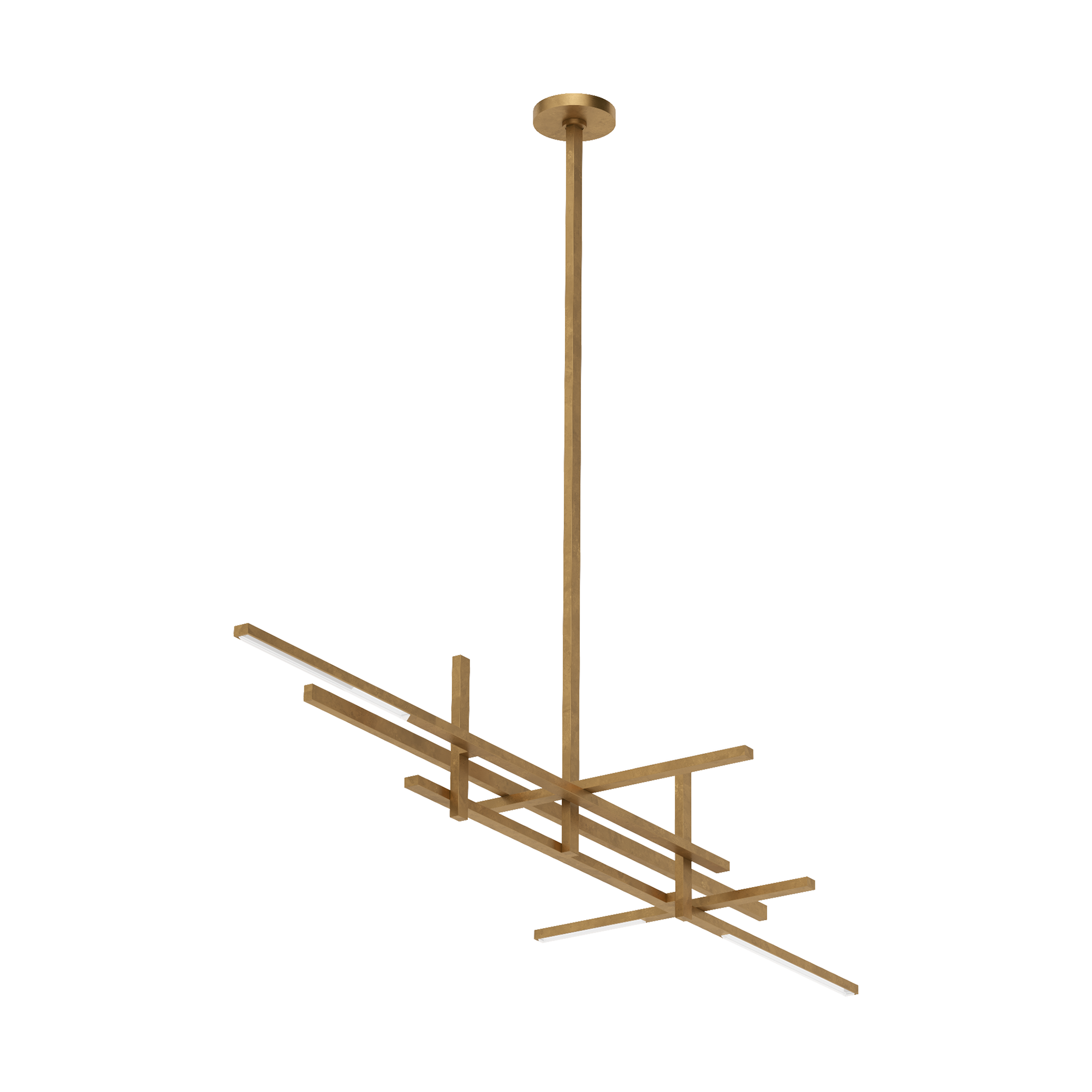 Cityscape Stacked X-Large Linear Chandelier
