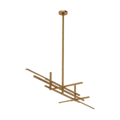 Cityscape Stacked X-Large Linear Chandelier