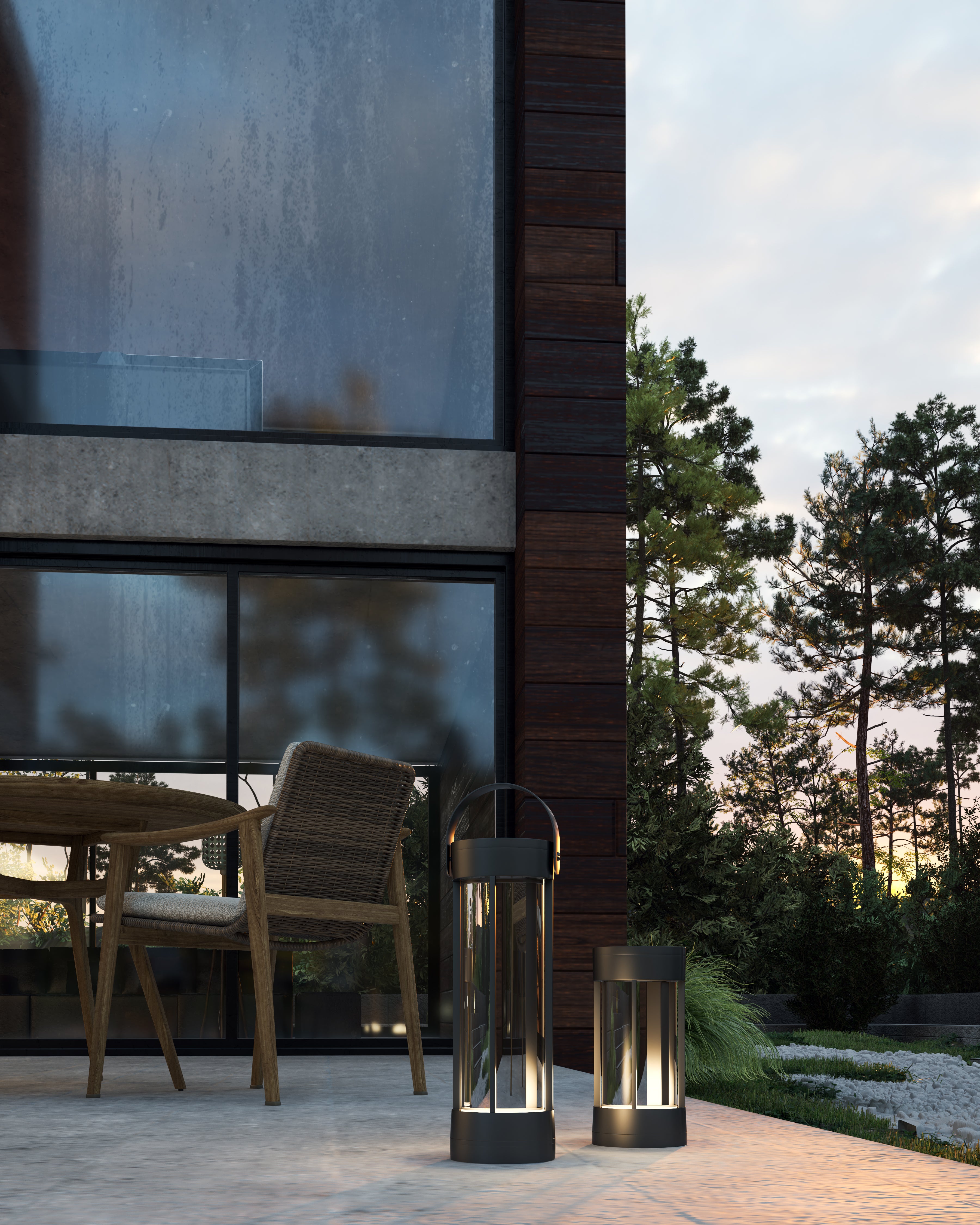 Suara 14" LED Exterior Portable Lamp