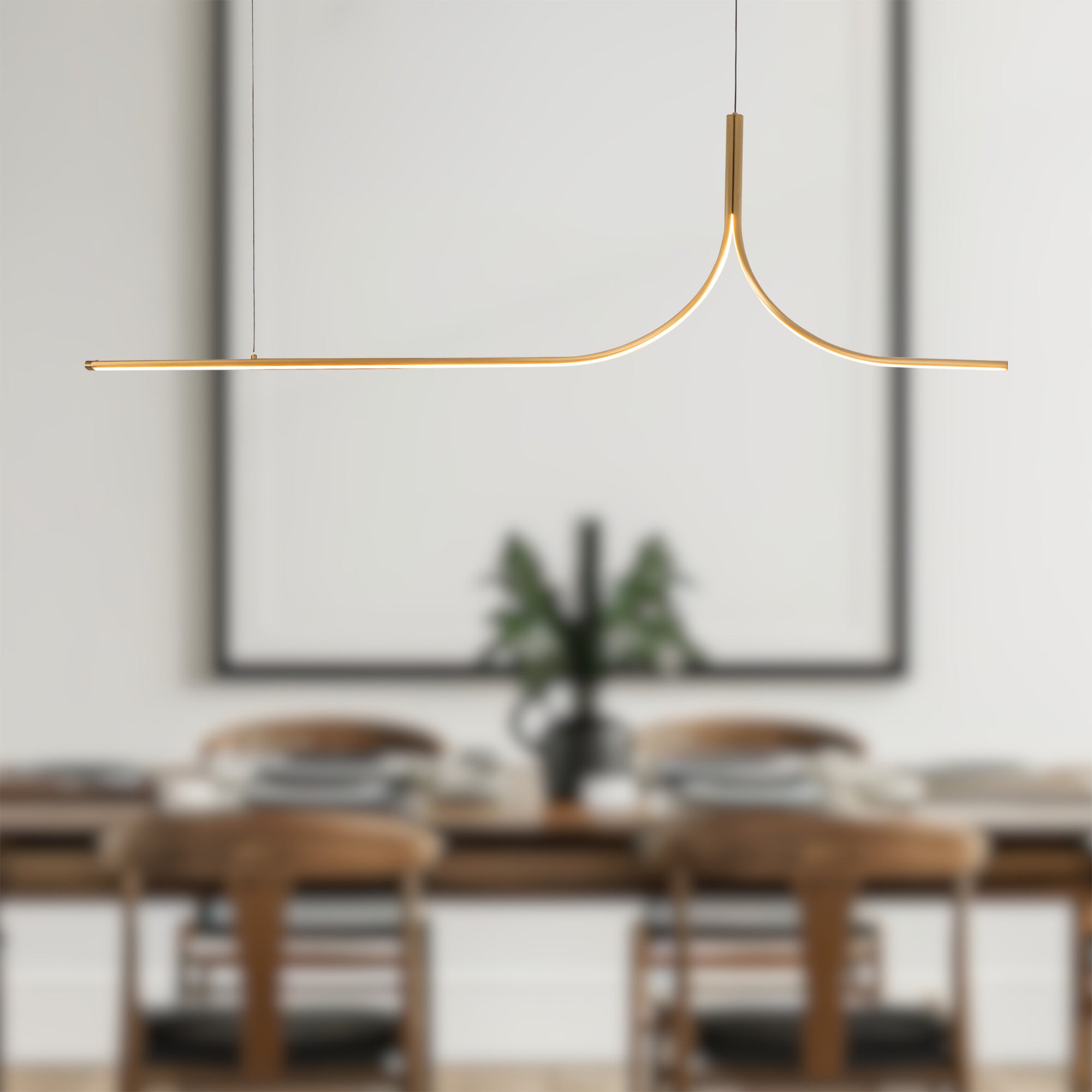 Thread 5-ft dimmable LED Linear Pendant
