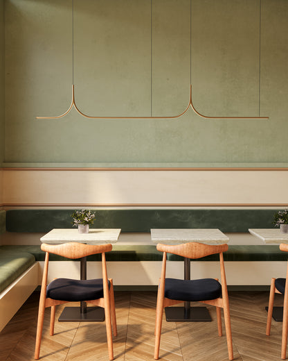 Thread 10-ft dimmable LED Linear Pendant