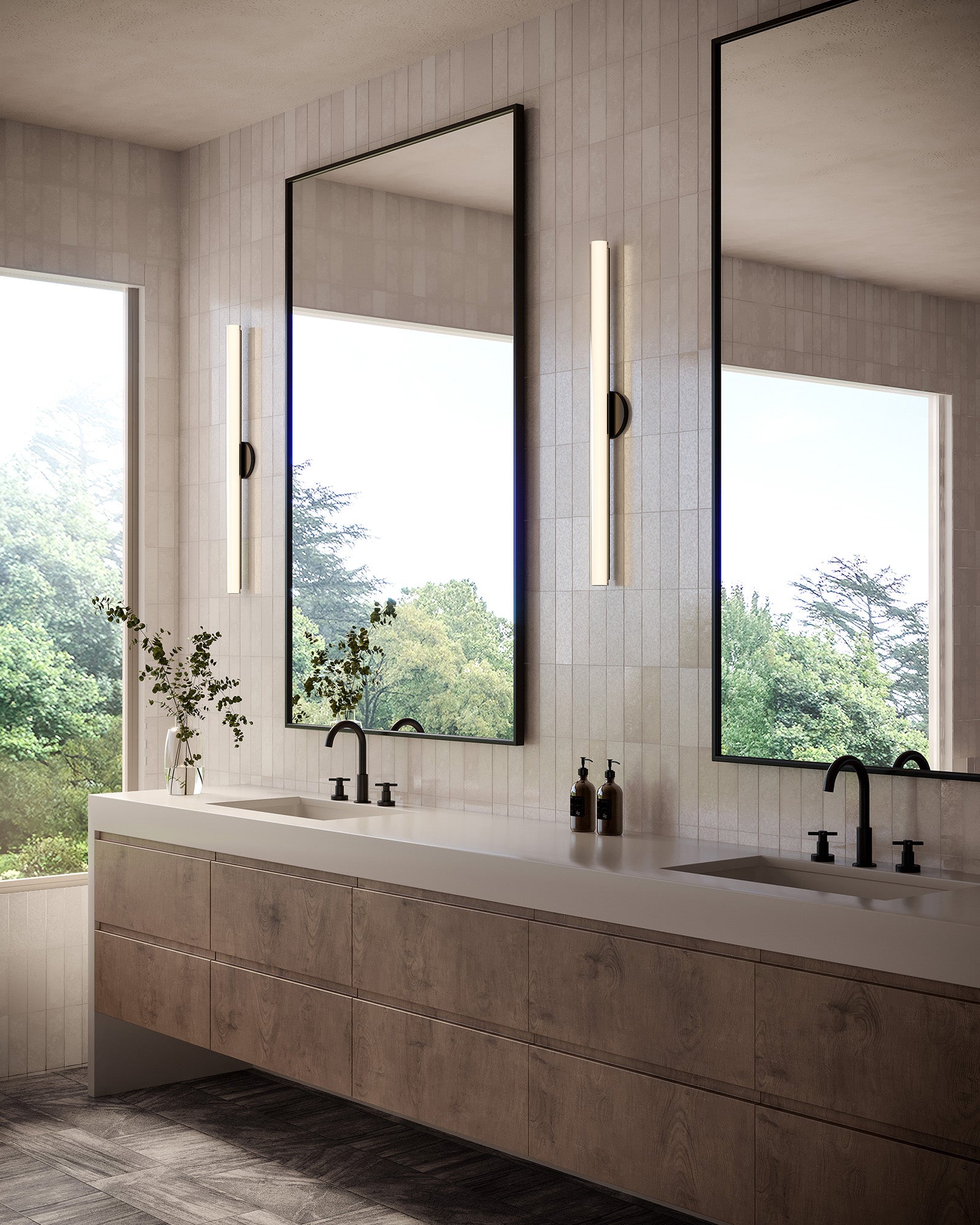 Tole 36" dimmable LED Wall Sconce