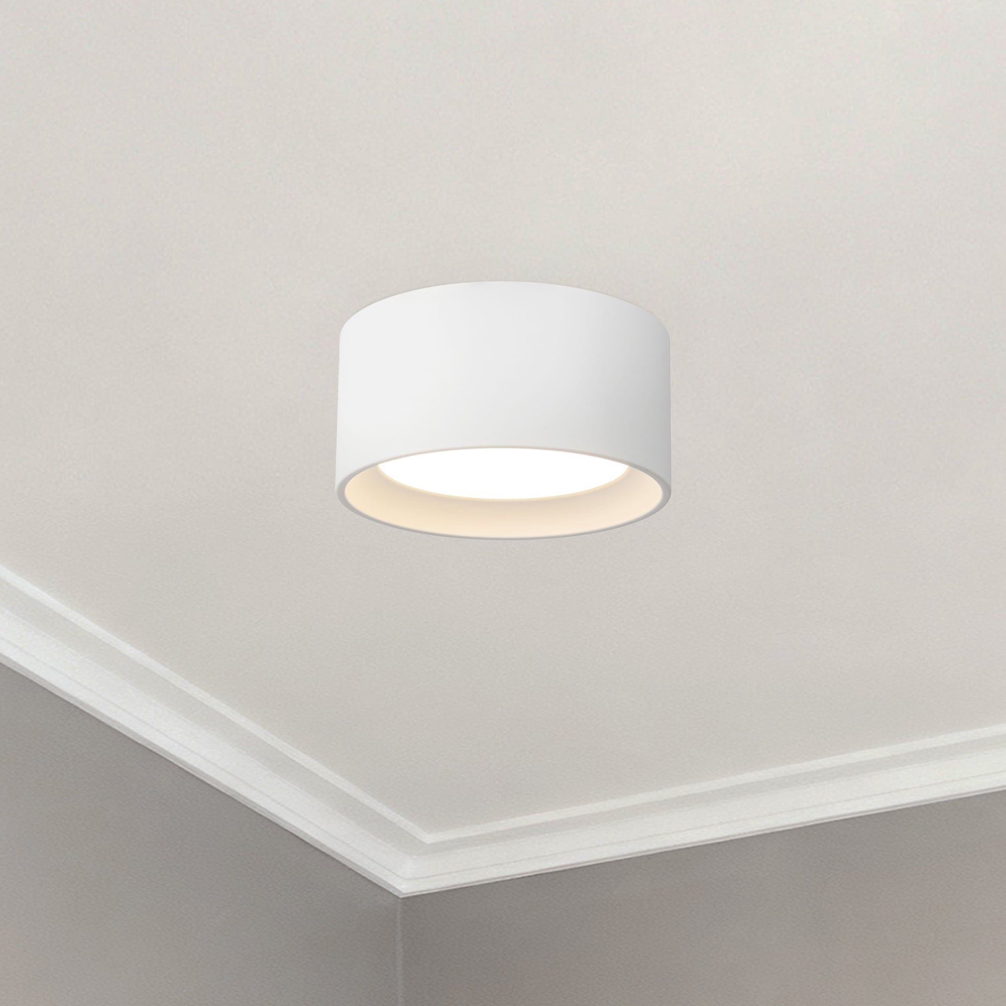 Uma 7" dimmable LED Semi-Flush Mount