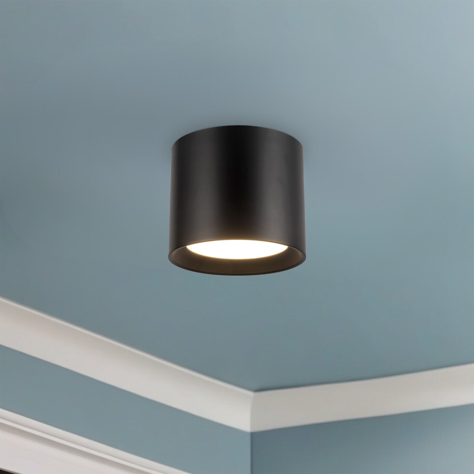 Uma 7" dimmable LED Semi-Flush Mount