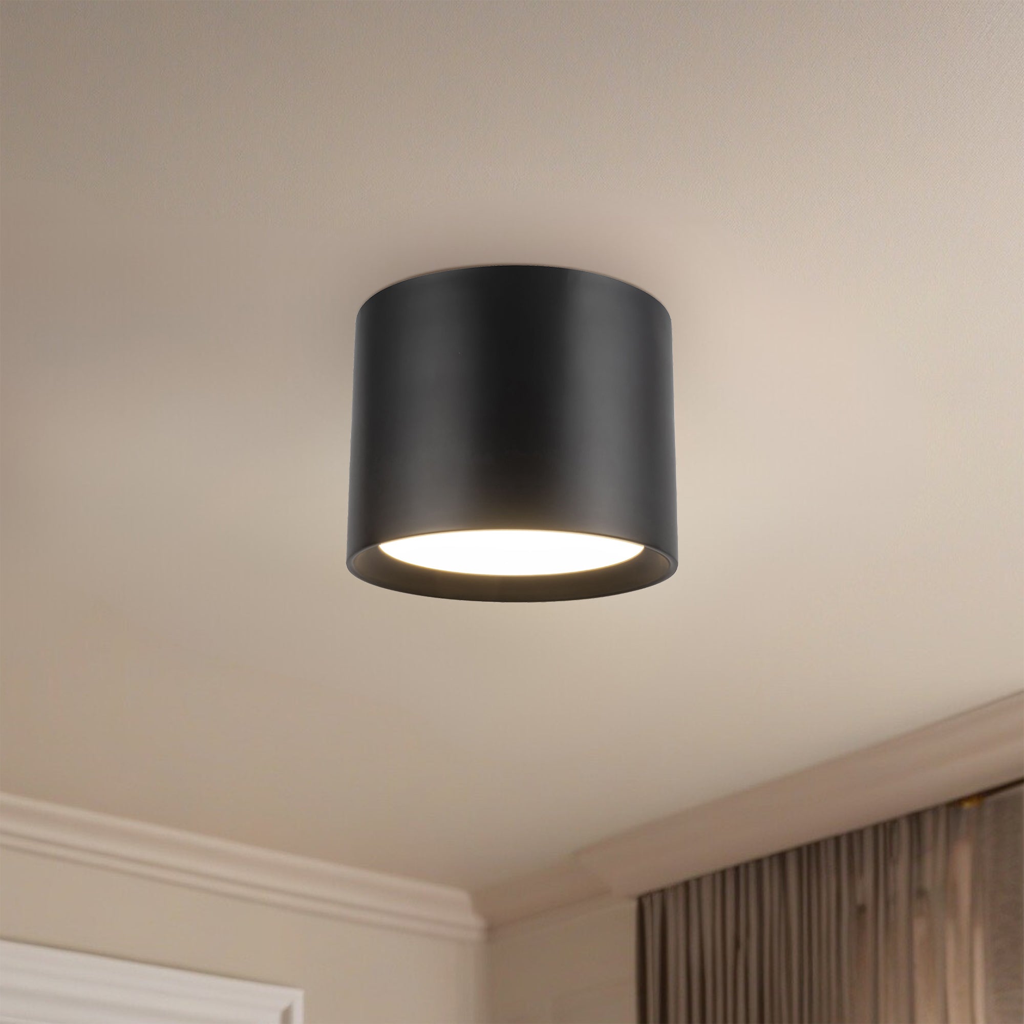 Uma 9" dimmable LED Semi-Flush Mount
