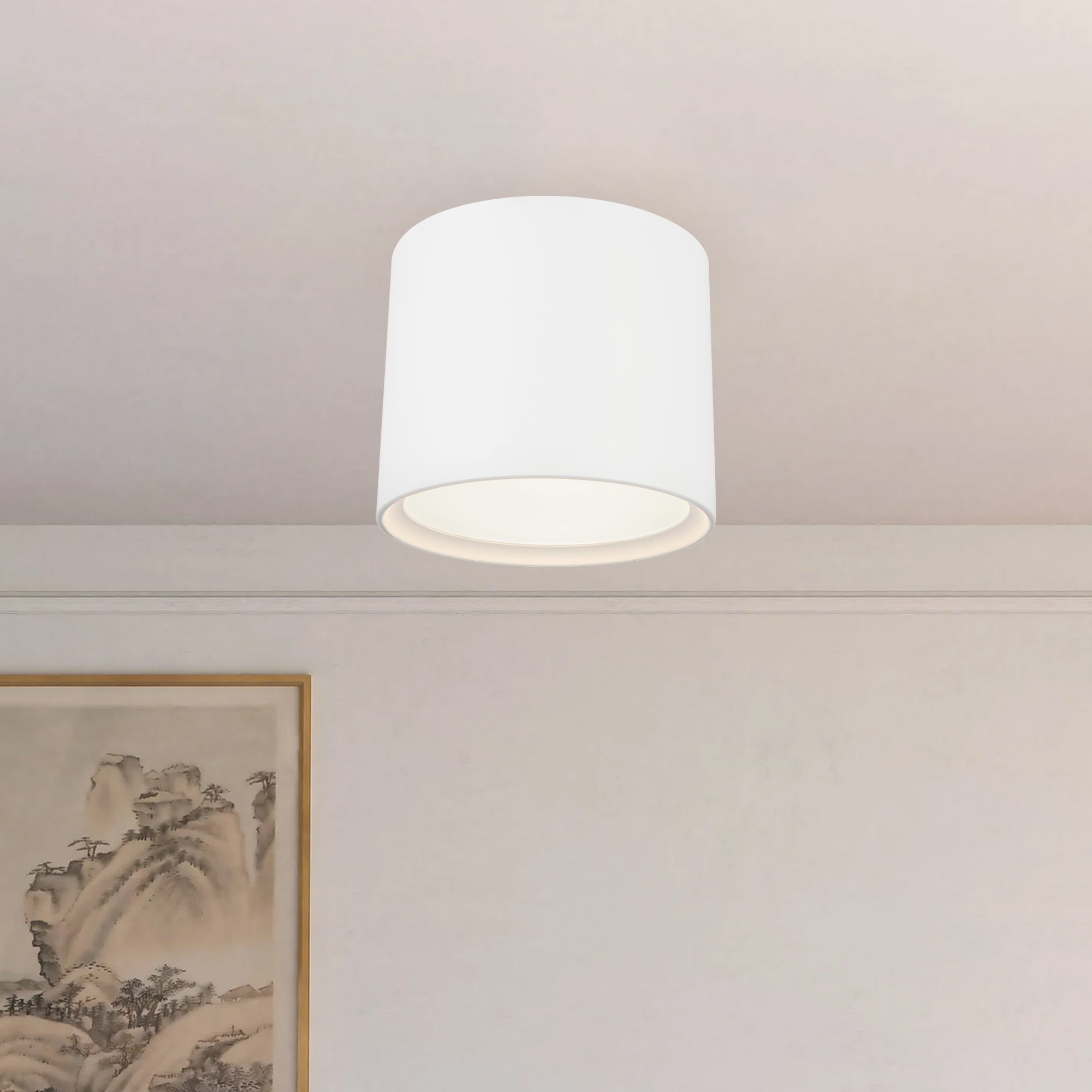 Uma 12" dimmable LED Semi-Flush Mount