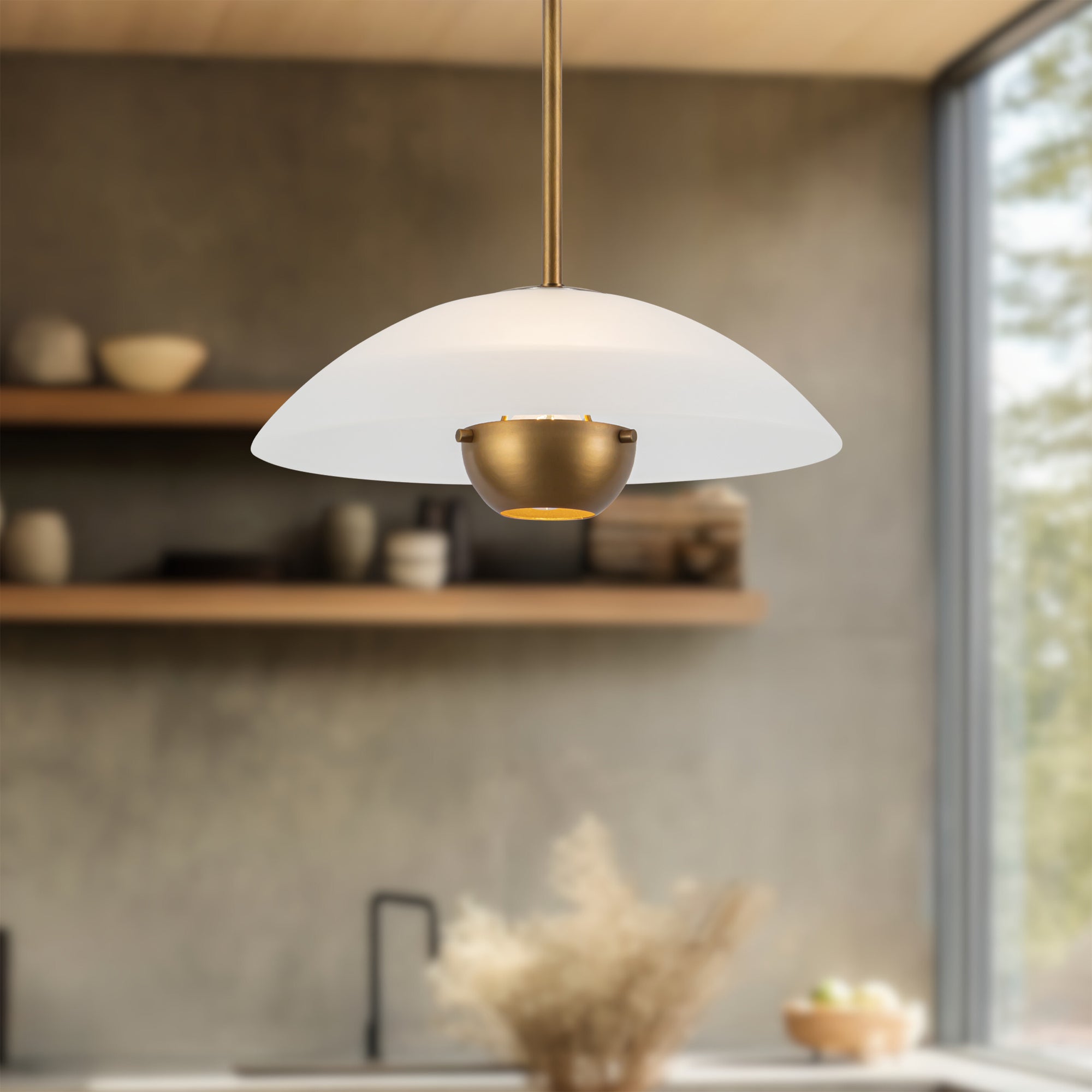 Umbra 14" Brass Pendant