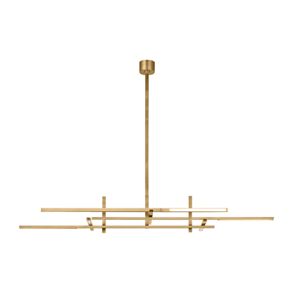 Cityscape Stacked Linear Chandelier