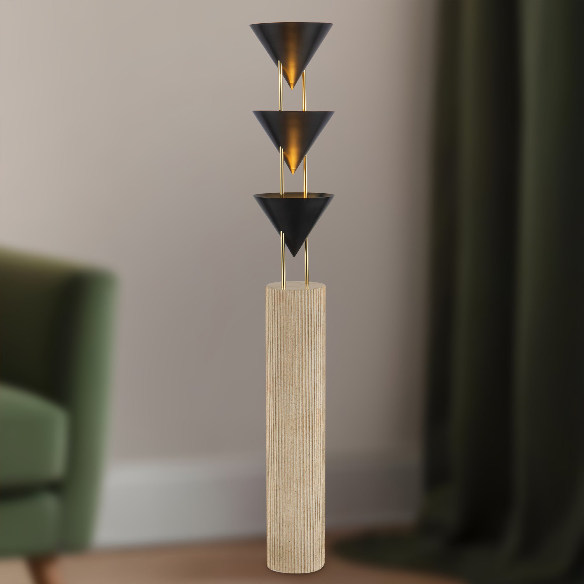 Versus 67" Black Floor Lamp