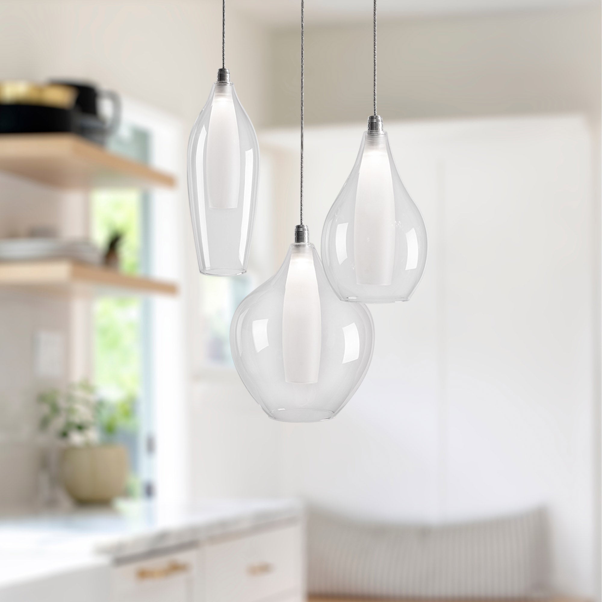 Victoria 3 Head LED Multi Pendant