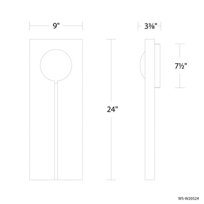 Keyhole Outdoor Wall Sconce Light