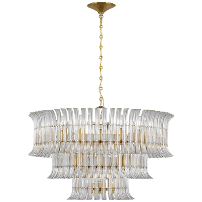 Rhine 34" Three Tier Chandelier