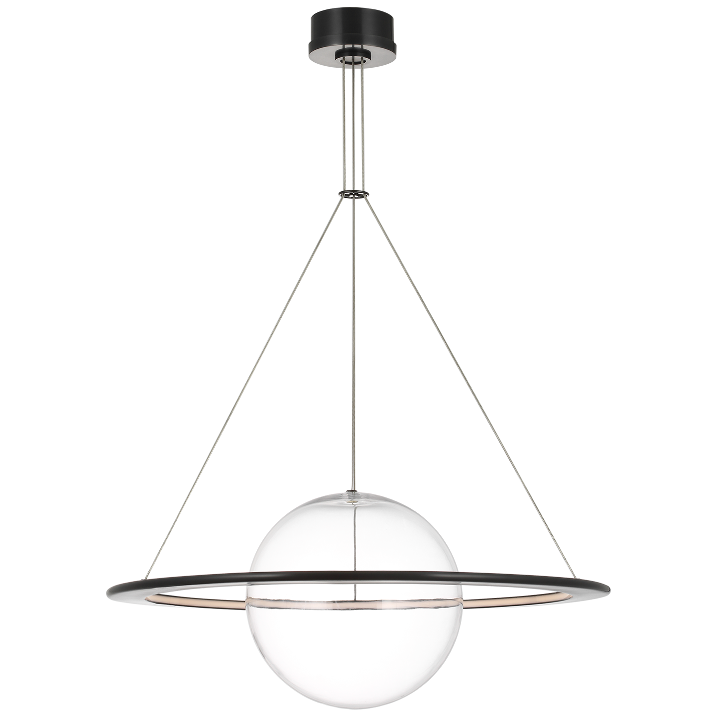 Cosmos 28" Ring and Orb Chandelier