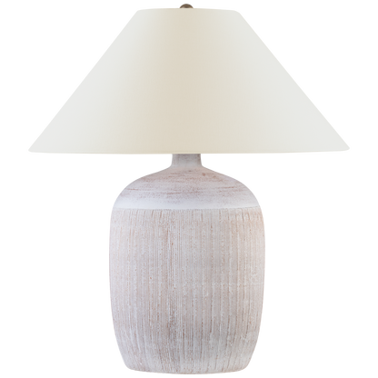 Portis Combed Round Table Lamp