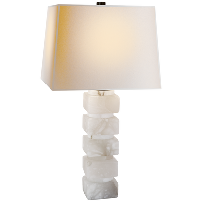 Square Chunky Stacked Table Lamp