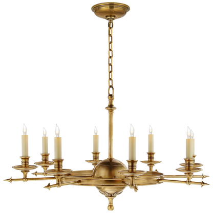 Leaf and Arrow Large Chandelier