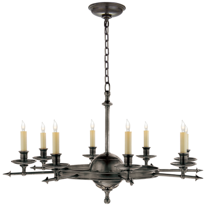 Leaf and Arrow Large Chandelier