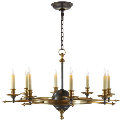 Leaf and Arrow Large Chandelier