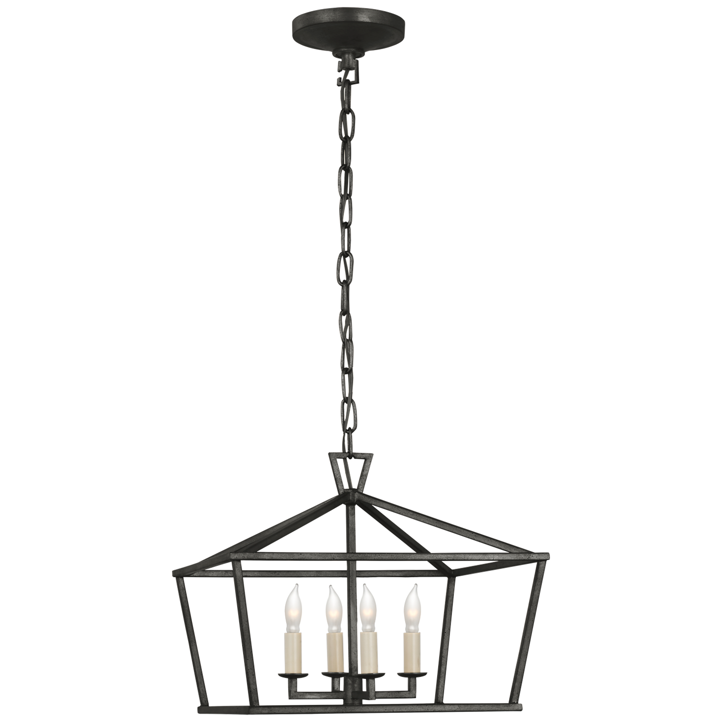 Darlana Wide Semi-Flush Mount Lantern