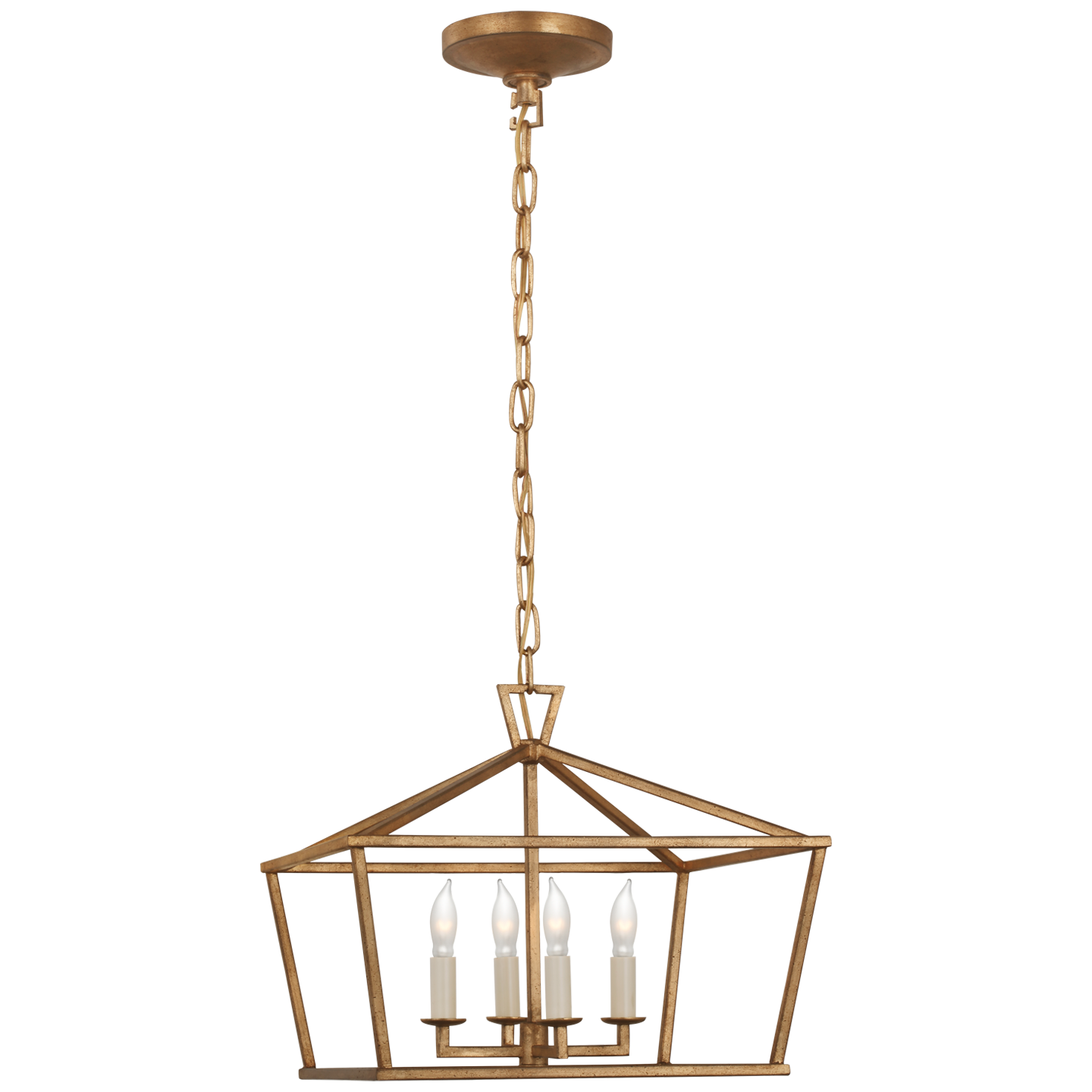 Darlana Wide Semi-Flush Mount Lantern