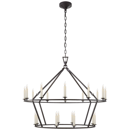 Darlana Large Two-Tiered Ring Chandelier