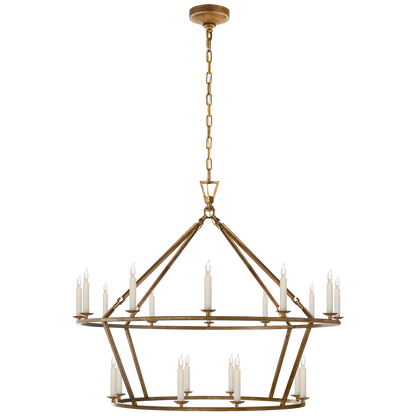 Darlana Large Two-Tiered Ring Chandelier