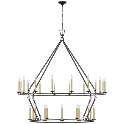 Darlana Oversized Two Tier Chandelier