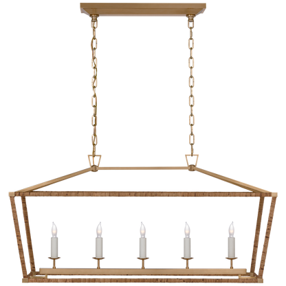 Darlana Rattan Wrapped Linear Lantern