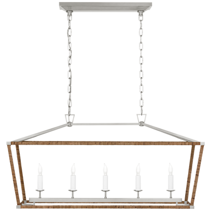 Darlana Rattan Wrapped Linear Lantern