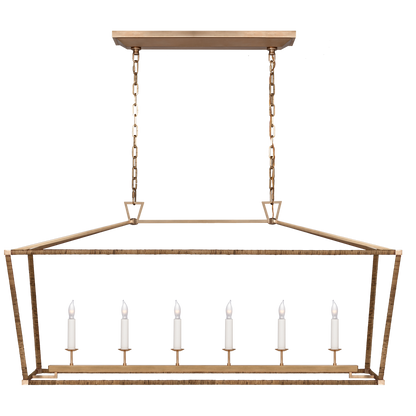 Darlana Rattan Wrapped Linear Lantern