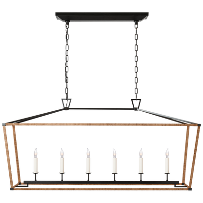 Darlana Rattan Wrapped Linear Lantern