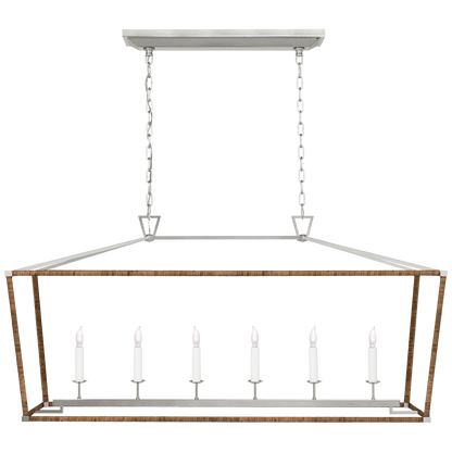 Darlana Rattan Wrapped Linear Lantern