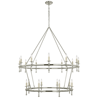 Classic 54" Two-Tier Ring Chandelier
